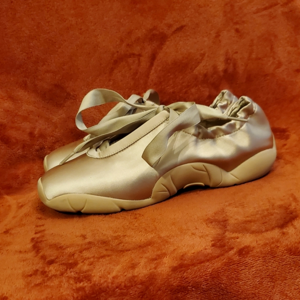 JW PEI FLAVIA GOLD BALLET SNEAKERS